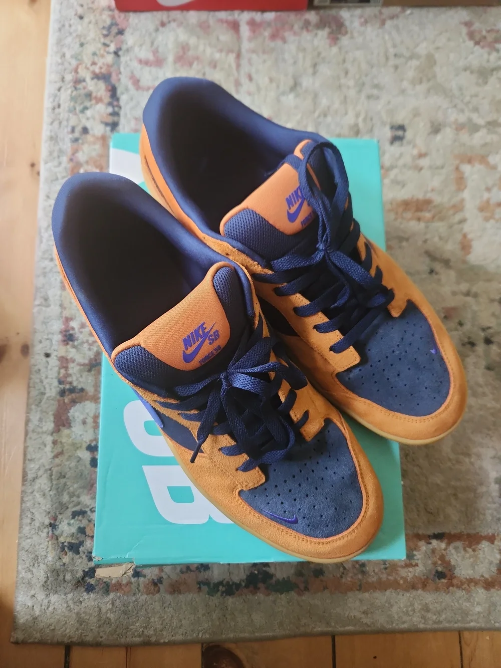 Size 14 - Nike Force 58 SB Monarch Midnight Navy With Box